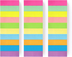 30 Pads 0.6×2 Inch Sticky Notes Flags Tabs Page Markers 10 Bright Color Sticky I