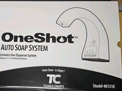 Technical Concepts 401310 OneShot Liquid Soap Dispenser Chrome Case Of 4