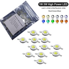 1000PCS 1W 3W DIY High Power Led Chip Light Emitter Diode Smd Cob Lamp Bead Bulb