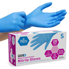 MED PRIDE Nitrile Medical Exam Gloves Disposable Powder-Free Latex-Free 400–2000