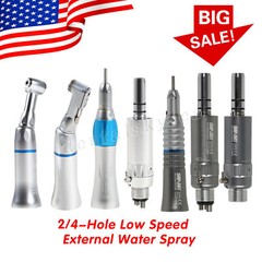 NSK Style Dental Low Slow Speed Handpiece Straight Contra Angle Air Motor 2/4H