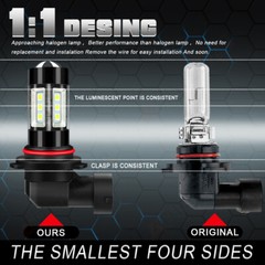 2 Super Bright LED Headlight bulbs for 2013-2019 Can-Am Outlander 650 ATV: USA