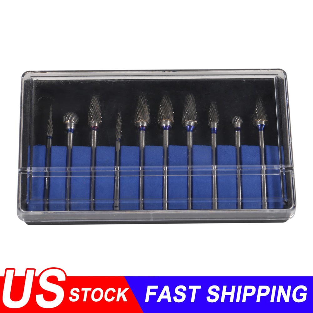 1-5 Packs Dental Lab Carbide Cutter Burs Kit Carbide Polishing Drills HP 2.35mm