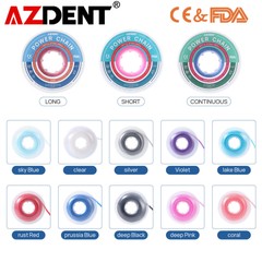 Dental Ortho Elastic Power Chain Rubber Bands Long/Short/Continuous 10 Colors