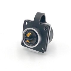2 Pin Power Connector Female Plug & Male Socket Outdoor Waterproof IP67 Metal