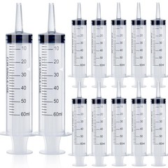 12Pack 60Ml Syringe for Liquid – Large Plastic Syringes without Needle for Jello