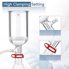 180W 50L/Min Lab Vacuum Pump 1000mL Lab Vacuum Filtration 250ml Filtering Funnel