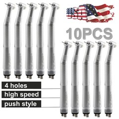 10* NSK PANA MAX Style Dental High Speed Handpiece Push Button 4Hole Air Turbine