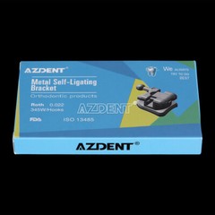 AZDENT Dental Orthodontic MIM Self Ligating Bracket Braces with Buccal Tubes