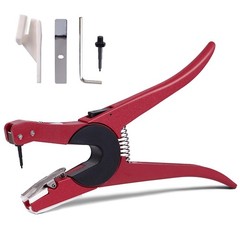 ZHEQOGZH Livestock Ear Tag Applicator for Cattle 9″L x 2.36″W x 0.78″H, Red