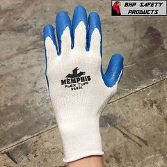 MEMPHIS MCR FLEX-TUFF PREMIUM LATEX COATED KNIT WORK GLOVES SIZE LARGE (1 DOZEN)
