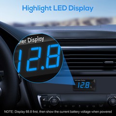 2PCS 12V Digital LED Display Voltmeter Voltage Gauge Panel Meter Car Motorcycle