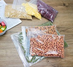 100 Pack 8×12 Inch Clear Reclosable Zipper Bag Plastic Poly Zip Lock Bags 2Mil