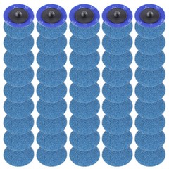 2 inch 36 Grit Zirconia Roll Lock Die Grinder Quick Change Sanding Discs 50PCS