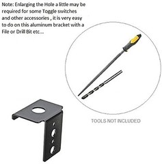 Universal Mounting Bracket For Panel Push Button Breakers Toggle Switches Fus…