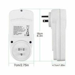 LCD Power Meter Plug Consumption Electricity Usage Energy Watt Amps Volt Monitor