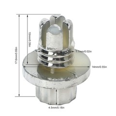 25 Pcs Wheel Rim Rivets Lip Rivets Nuts
