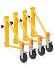 Set of Scaffolding Outriggers with Casters for Baker-Style Scaffolding 4 Pack