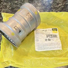 Viega MegaPressG 2-1/2 in Straight Coupling Carbon Steel Smart Connect 28770