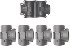 Wire Loom Tee Connector Openable Convolute Tubing T Fitting for 1/2″ Conduit (5-