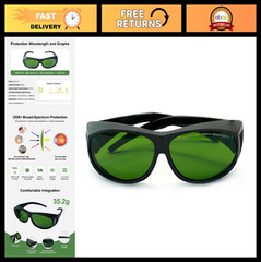 Laser Safety Glasses OD6+ Eye Protection Goggles for IPL, Fiber Laser Engraving,