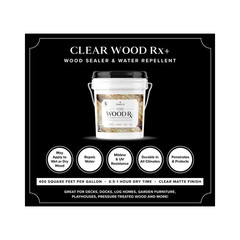 Clear Woodrx plus 5 Gal. Bucket Exterior Wood Sealer and Water Repellent