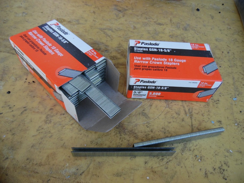 Paslode GSN-18-5/8″ 2 Box 10.000 Piece 18 Gauge Galvanized Narrow crown staples