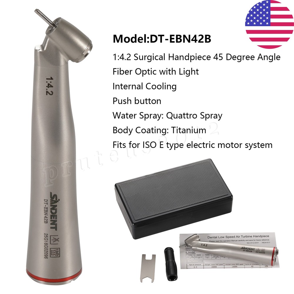 Dental Electric 1:4.2 /1:5/1:1 LED Contra Angle Increasing Surgical Handpiece