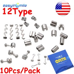 10Pcs/Pack Dental Orthodontic Crimpable Hook Tube/Stop/Mini Stop Stainless Tubes