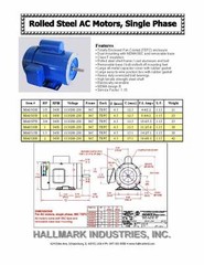 AC MOTOR, 1HP, 3450 RPM, 1PH, 115V/208-230V, 56C/TEFC, With base