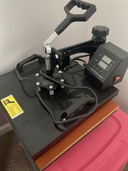 Manual Heat Press for T-Shirts/Garments, Metal, Digital Display