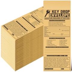 500 Pcs Self-Adhesive Drop Key Envelopes for Auto Repair Shops – 4.125 x 9.5 Inc