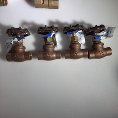 Brass Valves Shut offs 1/2″ Lot of 12 Press Brass Ball Valve B&K Precision