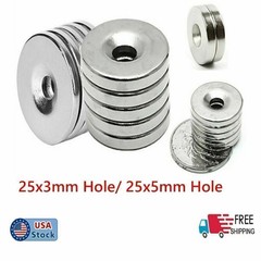 N35 Countersunk Ring Round Disc Strong Neodymium Magnets Rare Earth with Hole