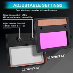 2Pack Large View Area True Color Welder Helmet Auto-Darkening Welding Hood/Mask