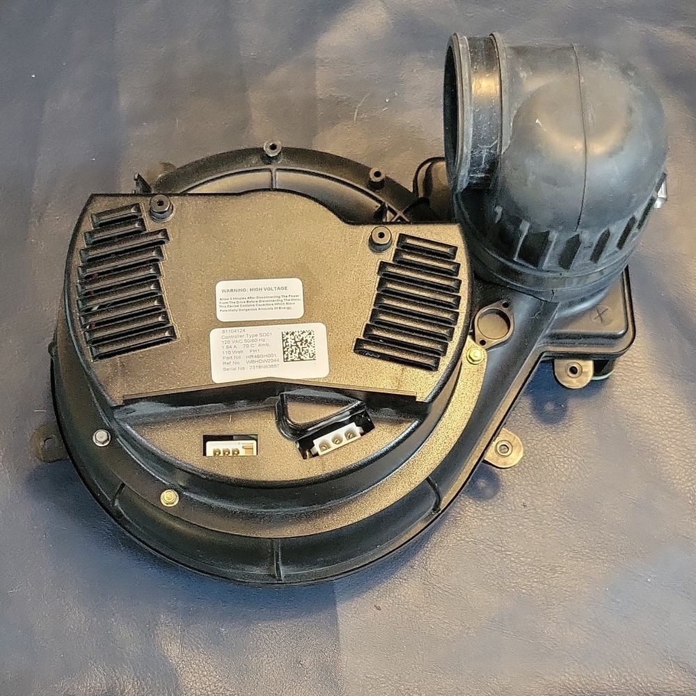 Inducer Draft Fan Assembly 120V 1.64A Black Plastic HR46GH001 81104124