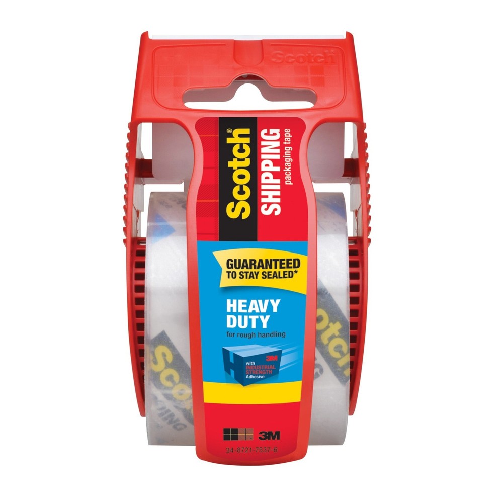 Scotch 1.88 in. x 22.2 yards. Heavy Duty Shipping Packaging Tape W/ Dispenser.