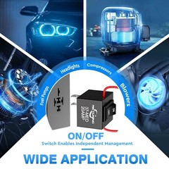 MICTUNING 6pcs 9038A Automotive Relay Tester, Bypass Switch Master Kit w/Loop US