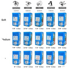 5000Pcs Dental Ortho Elastic Rubber Bands 1/4 3/16 1/8 5/16 2.5 3.5 4.5 6.5 OZ
