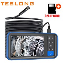 50FT Dual Lens Borescopes Inspection Camera 8mm Industrial Endoscope HD 1080P
