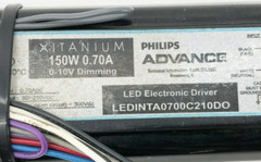 New Philips Advance Xitanium LEDINTA0700C210DO LED Driver 150W 0.70A
