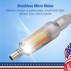 AZDENT Micro motor eléctrico LED sin escobillas dental Fit Play de tipo E-Type