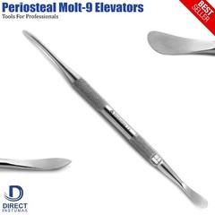 3 Pcs Periosteal Molt #9 Elevator Surgical Dental Instruments German Grade