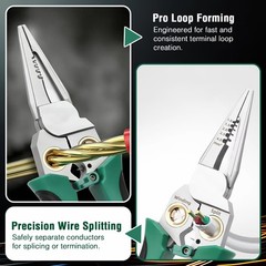 8 In 1 Wire Stripper with Voltage Tester, Wire Strippers Electricity Measurem…