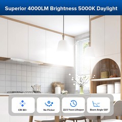 30W (200W Equiv) LED Light Lamp LED Spot Light Bulbs 4000lm 5000K E26 BR30 SANSI