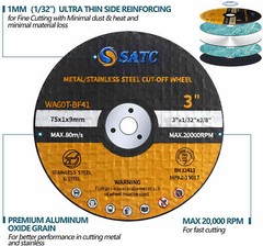 50 Pack Cut Off Wheels 3″ x1/32″x3/8″ Arbor Metal Cutting Disc Die Grinder Tool