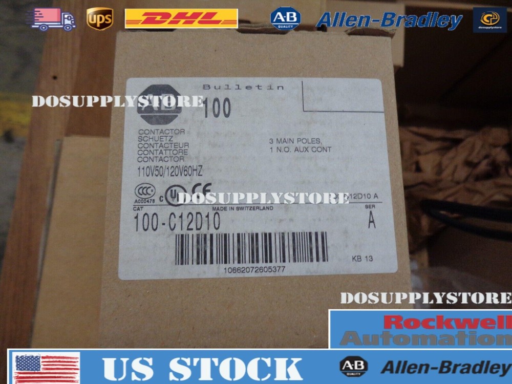 Allen-Bradley 100-C12D10 IEC CONTACTOR 12AMP 120VA 1PC New Sealed In Box