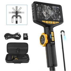 Endoscope Camera 1080p HD Articulating Borescope Inspection Two-Way 210° 6.35mm