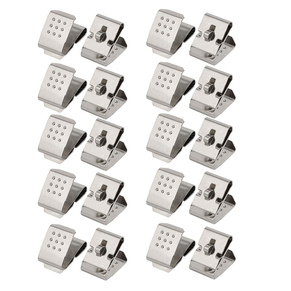 20 x Silver Tone Metal AA/14500 Battery Positive Negative Shrapnel Contact