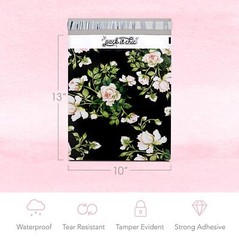 – 10X13 100 Pack Floral Pattern Poly Mailer Envelope Plastic Custom Mailing &…